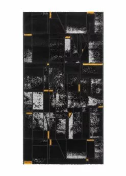 Art Modern Svart/Guld – Gångmatta