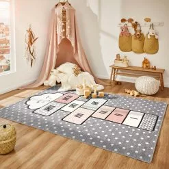 Atlas Hoppa Hage Grå – Barnmatta