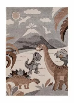 Atlas Jurassic Grå/Natur – Barnmatta