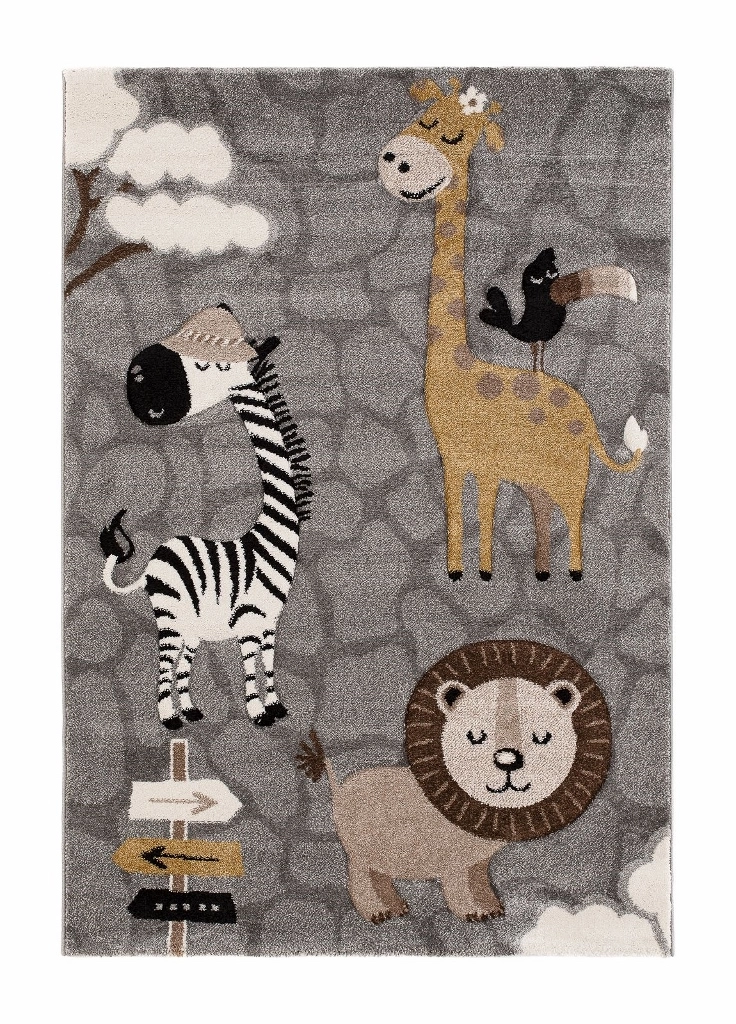 Atlas Savannen Grå – Barnmatta