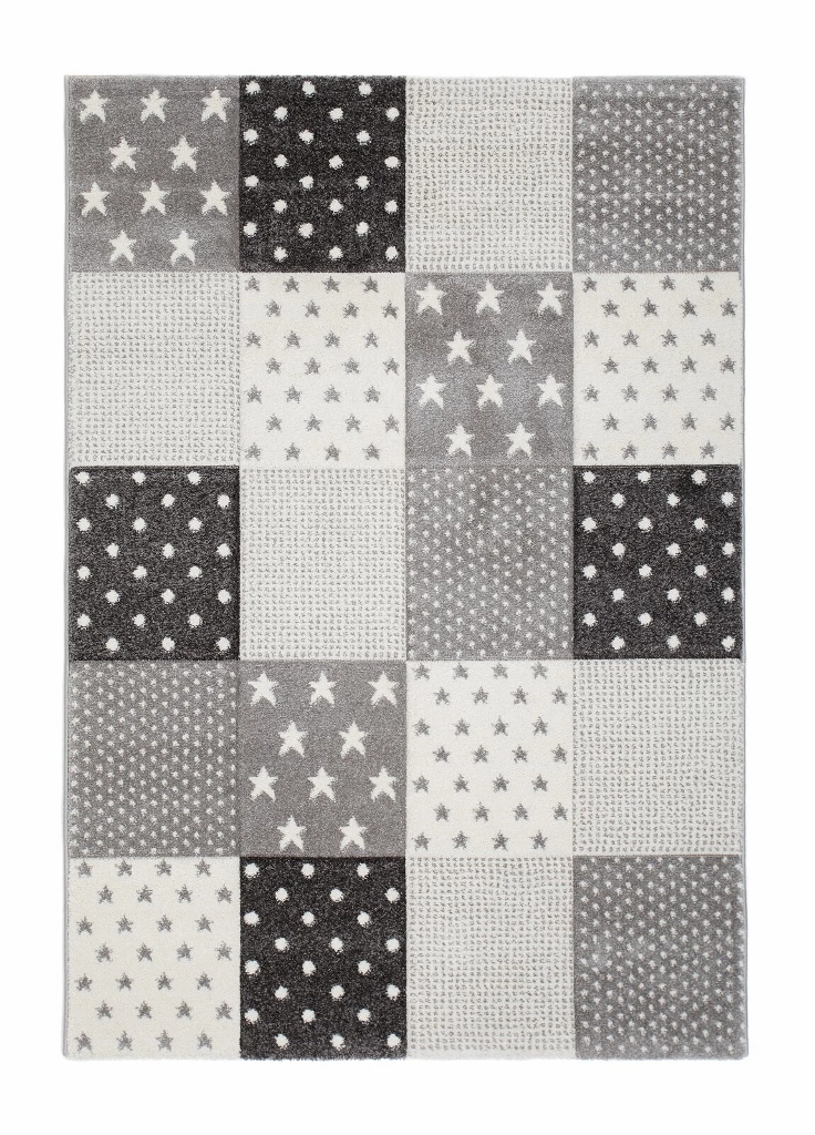 Atlas Star Grå – Barnmatta