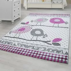 Birds Grå – Barnmatta