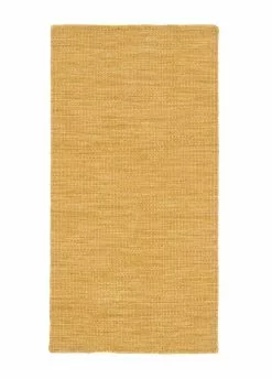 Birka Ockragul – Handvävd Gångmatta