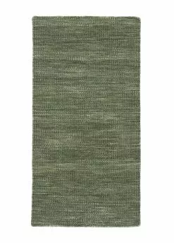 Birka Sammetsgrön – Handvävd Gångmatta