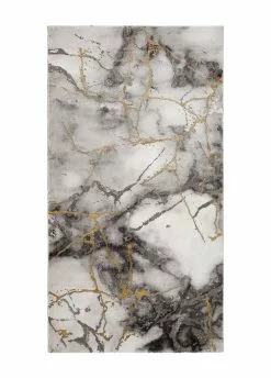 Betong Marmor Guld – Gångmatta