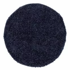 De Luxe Denimblå – Rund Ryamatta
