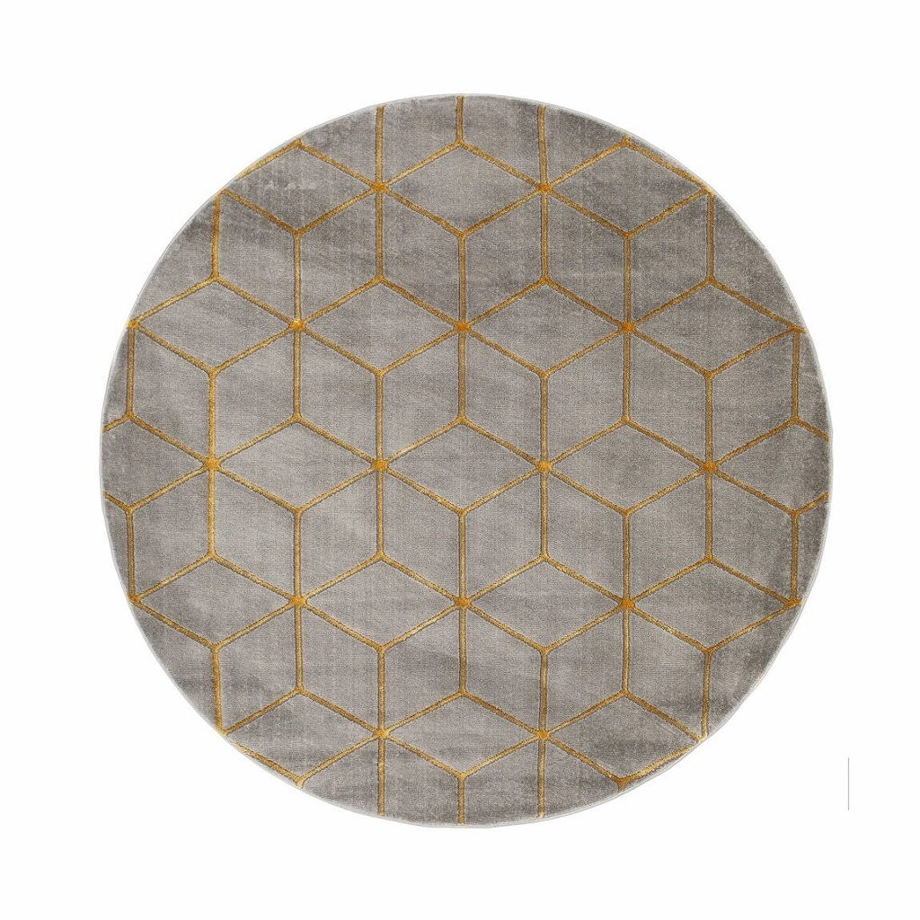 Diamond Cube Antracit/Guld – Gångmatta - Bild 5