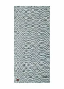 Gripsholm Blå – Handvävd Gångmatta