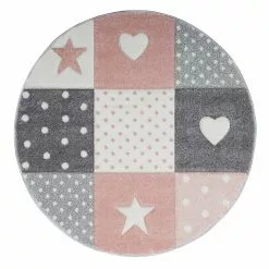 Atlas Star Rosa – Rund Barnmatta