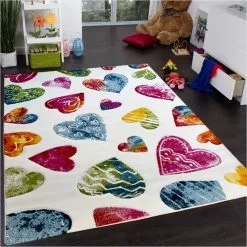 Hjärta Cream – Barnmatta