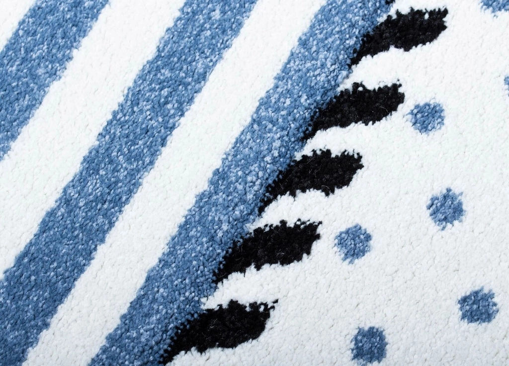 Indigo Ankare Blå – Barnmatta - Bild 2