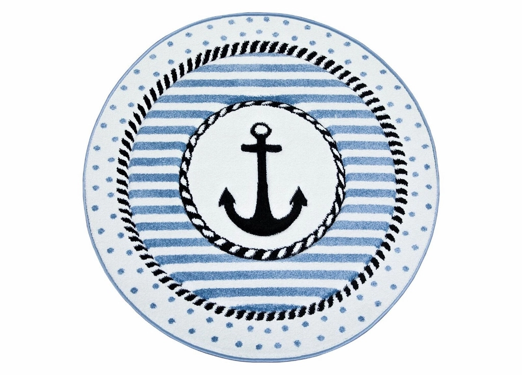 Indigo Ankare Blå – Barnmatta - Bild 5