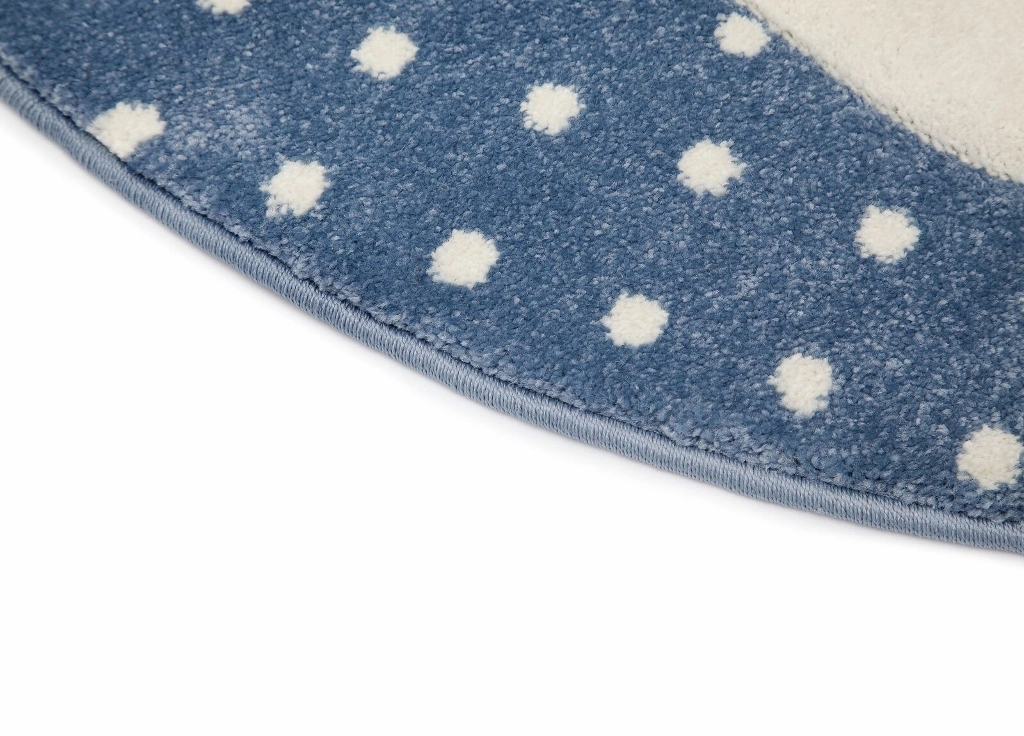 Indigo King Blå – Rund Barnmatta - Bild 2