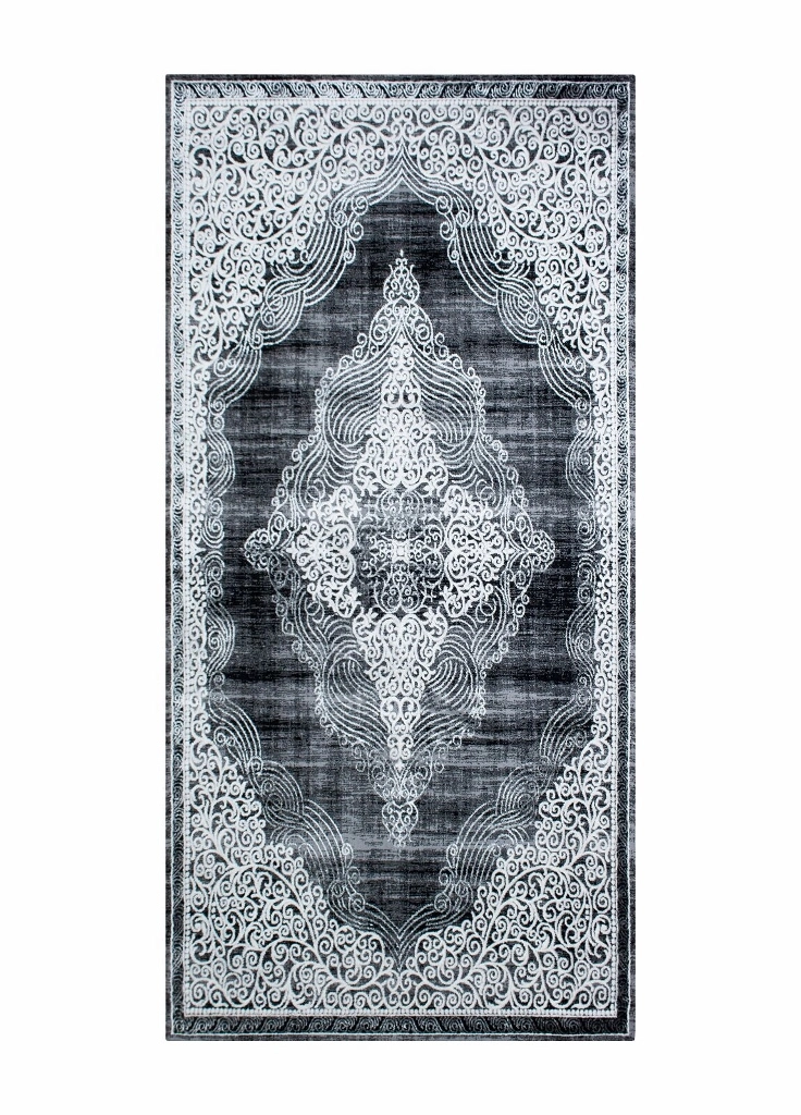 Kameha Medallion Svart – Gångmatta