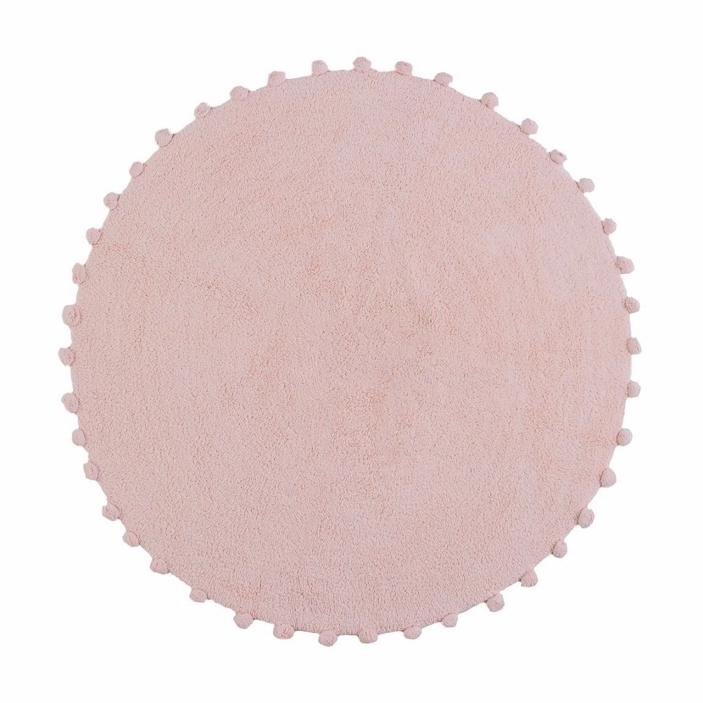 Karamell Rosa – Rund Barnmatta