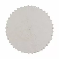 Karamell Vit – Rund Barnmatta