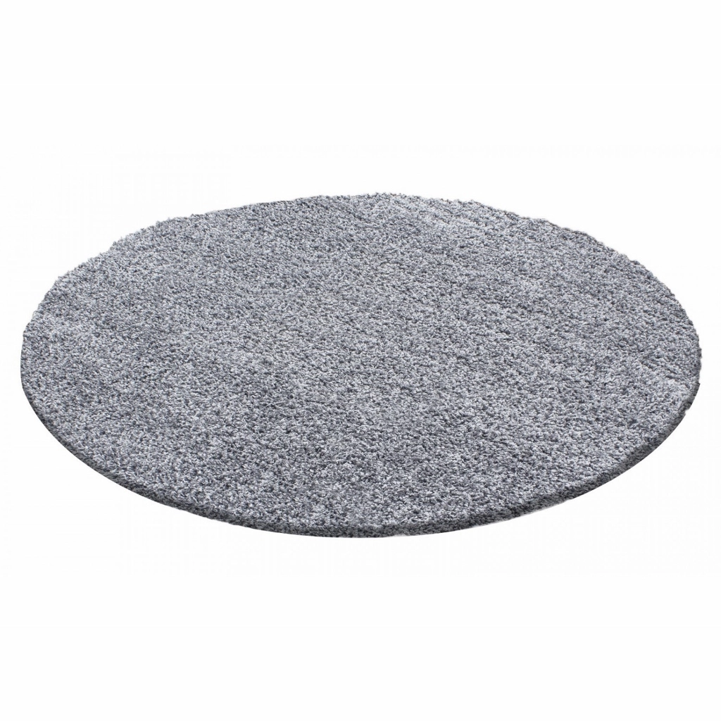 Life Ljusgrå – Rund Ryamatta