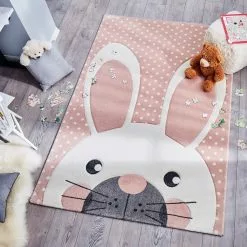 London Rabbit Rosa – Barnmatta