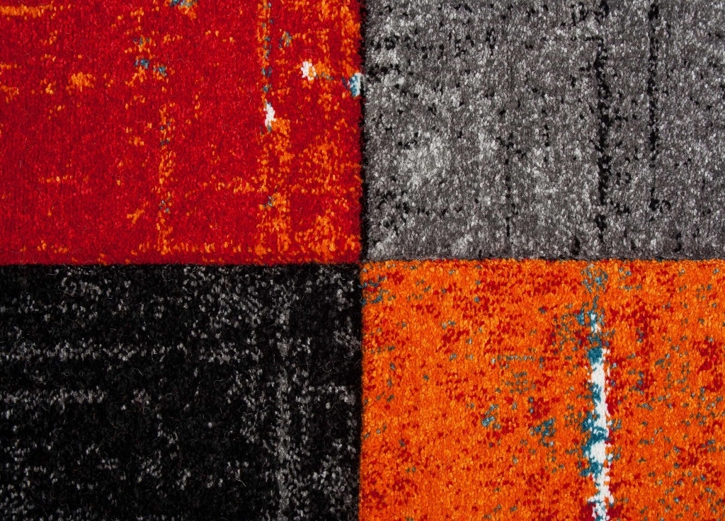 London Square Röd/Orange – Gångmatta - Bild 2