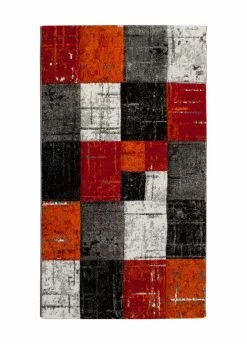 London Square Röd/Orange – Gångmatta