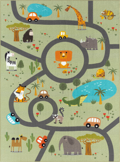 Play Animals Grön – Barnmatta