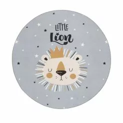 Play Lionking Grå – Rund Barnmatta