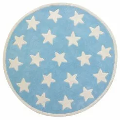 Små Stjärnor Blå – Barnmatta
