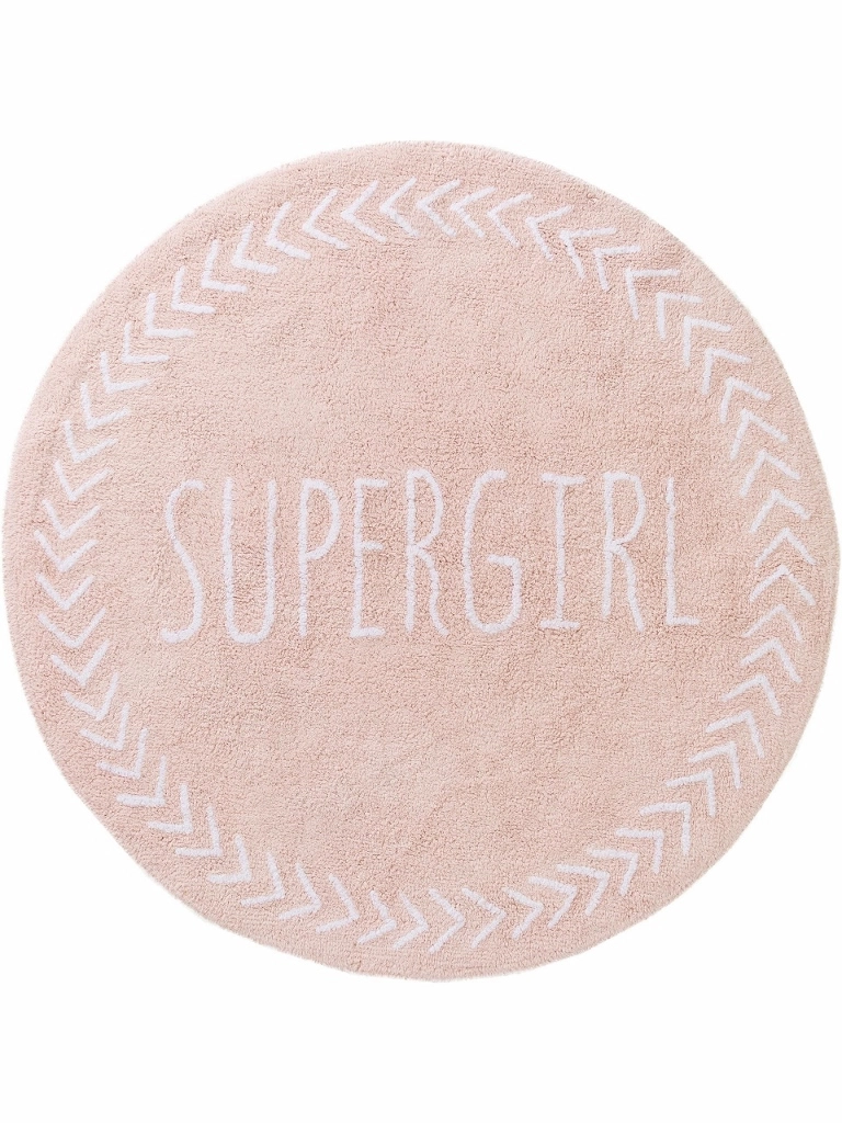 Supergirl Rosa – Rund Matta