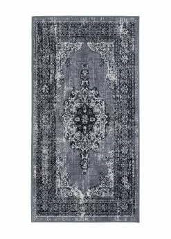 Vintage Medaljong Grå – Gångmatta