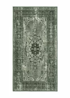 Vintage Medaljong Grön – Gångmatta